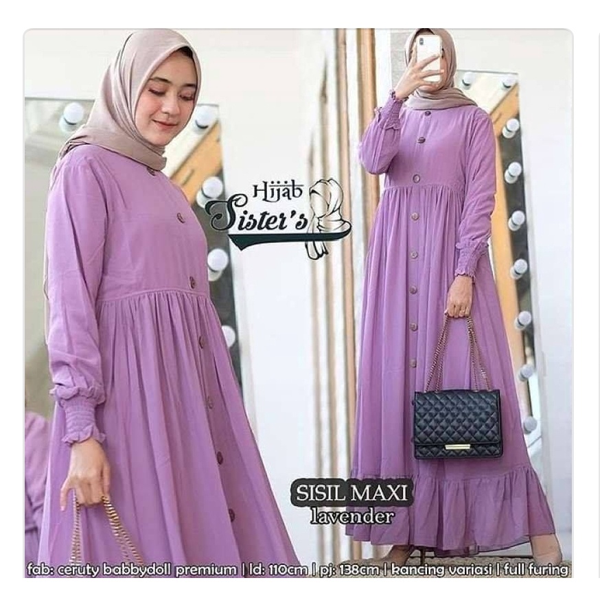 baju wanita muslimah ceruty zahra || syari ceruty wanita modern zahra