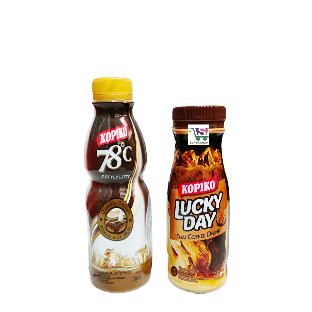 Kopiko LUCKY DAY Thai Coffee Drink / 78 Derajat Minuman Kopi 180 ML