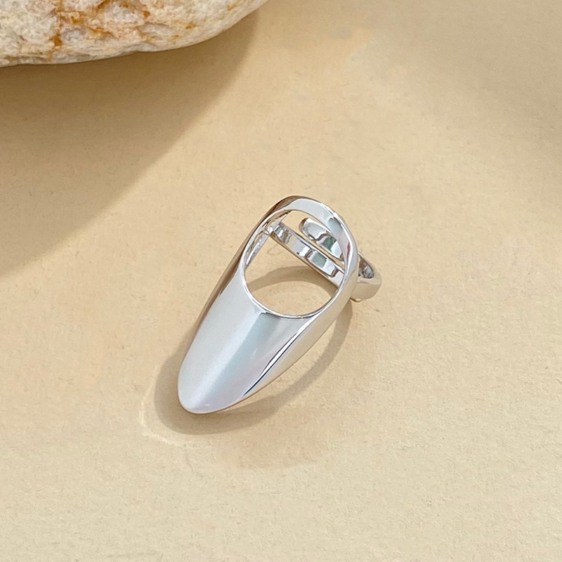 Cincin Kuku Bahan Metal Adjustable Gaya Punk Untuk Pria / Wanita