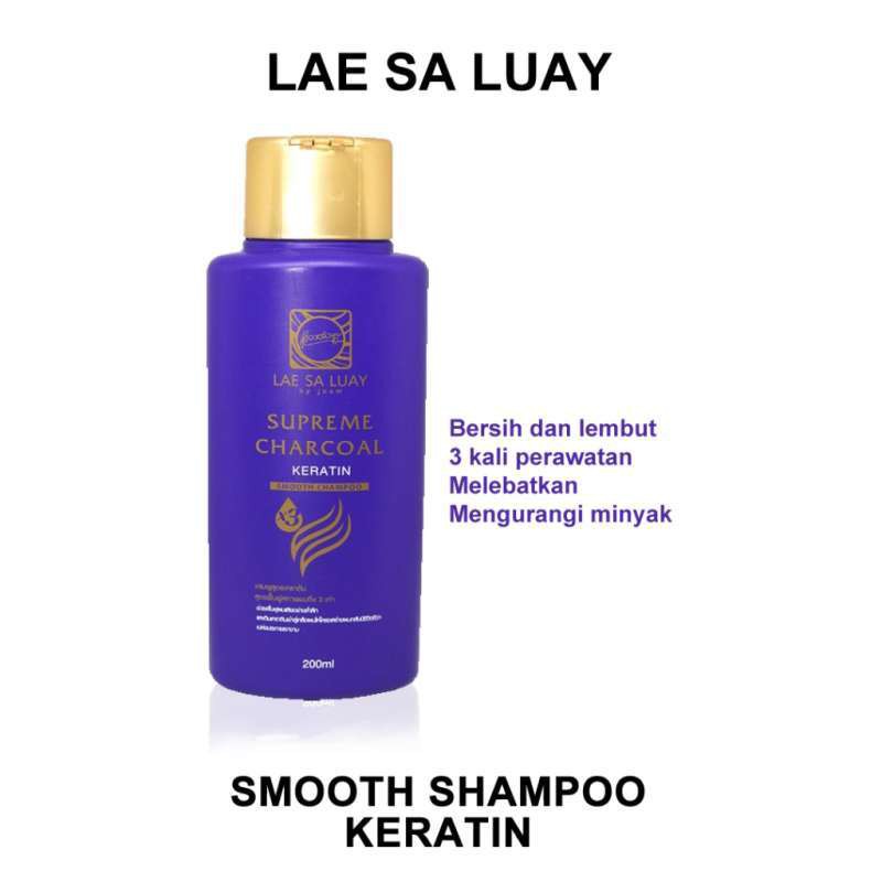 Lae Sa Luay Supreme Charcoal Keratin Shampoo 200ml