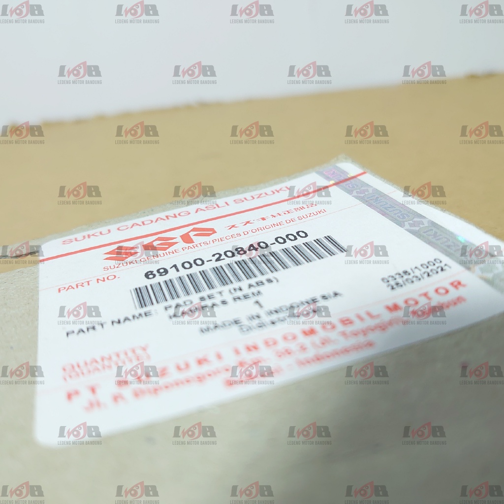 Disc Pad FU Original Spin Supra Byson Vixion R15 Kampas Rem Cakram Suzuki Genuine Parts SGP
