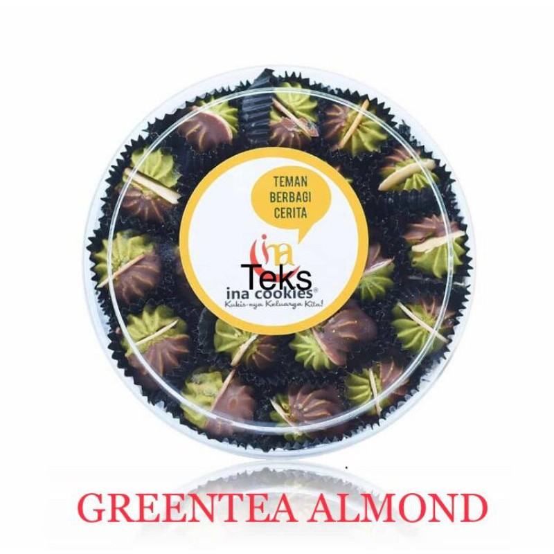 

Ina cookies greentea almond