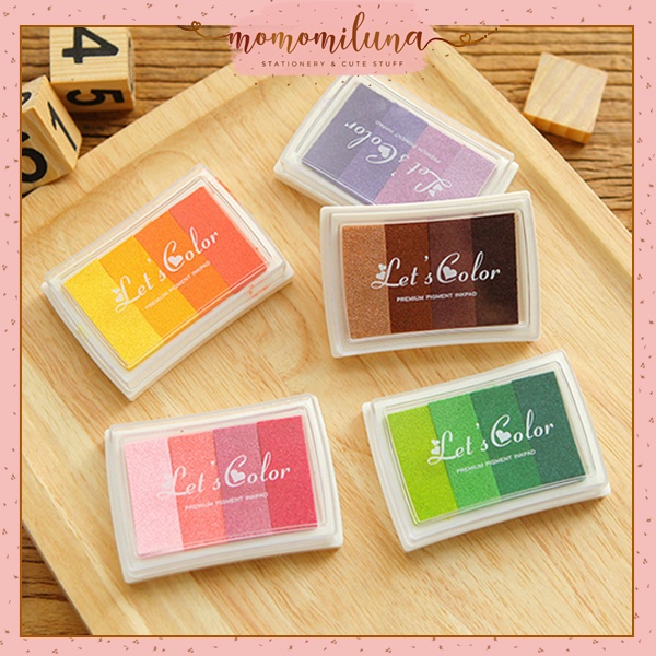 

Stamp Pad InkPad bantalan stempel gradient lets color radiant color tinta cap stempel warna warni MK1304