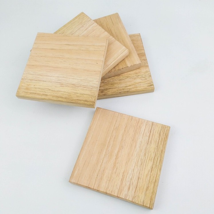 TATAKAN GELAS NATURAL | ALAS GELAS | COASTER KAYU SOLID KOTAK