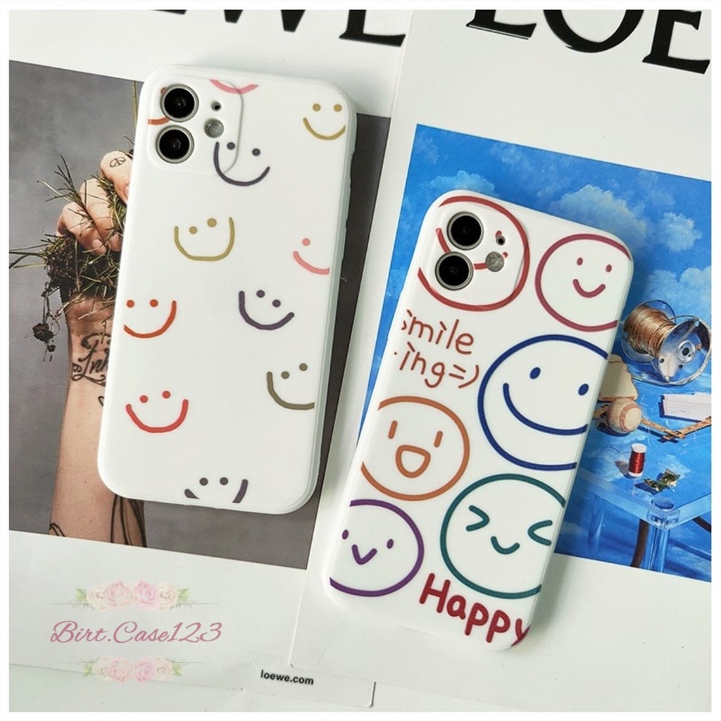 SOFTCASE MACARON PELINDUNG KAMERA CUSTOM SMILE OPPO VIVO SAMSUNG REALME XIAOMI IPHONE INFINIX FOR ALL TYPE BC6594