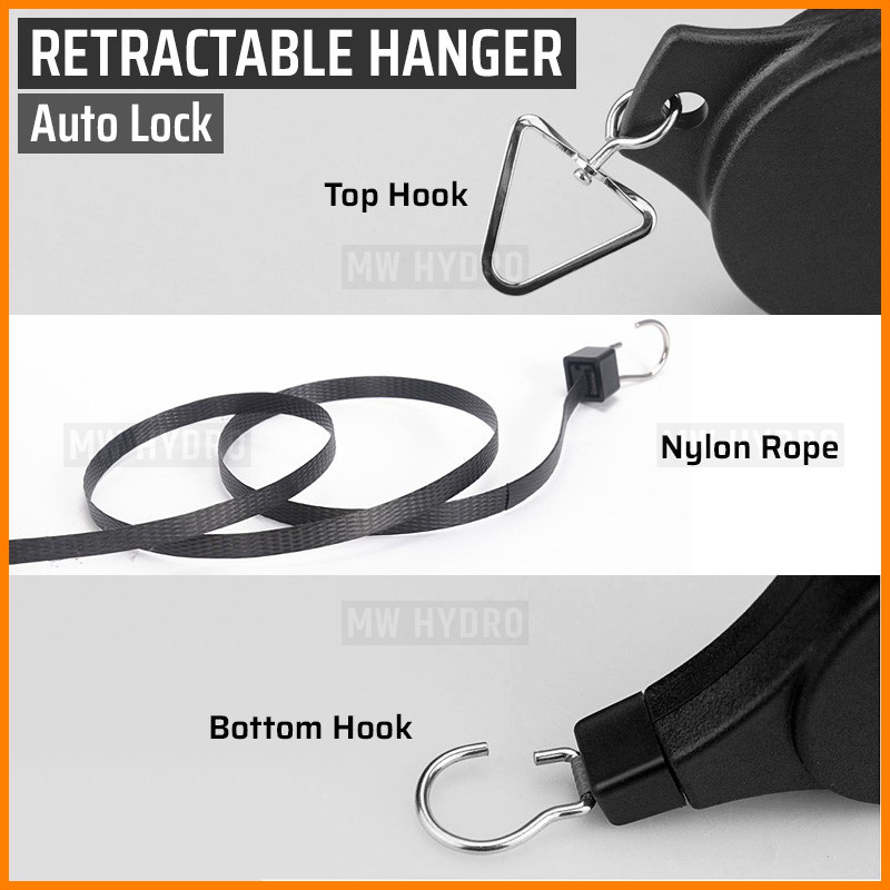 Retractable Telescopic Flower Pot Hanger Hook - Gantungan Pot Bunga AL