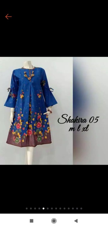 Tunik Shakira / Tunik Unggul Jaya / Tunik Batik Terlaris