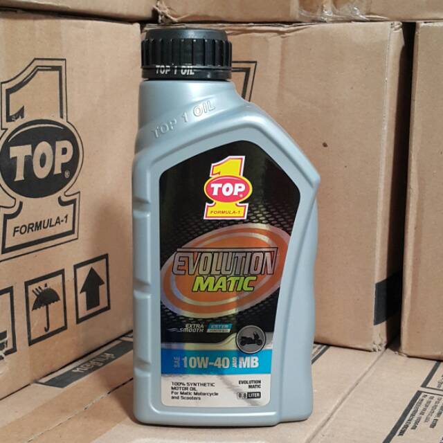 OLI MESIN MOTOR SCOOTER MATIC TOP1 / TOP 1 EVOLUTION MATIC 10W-40 800 ML