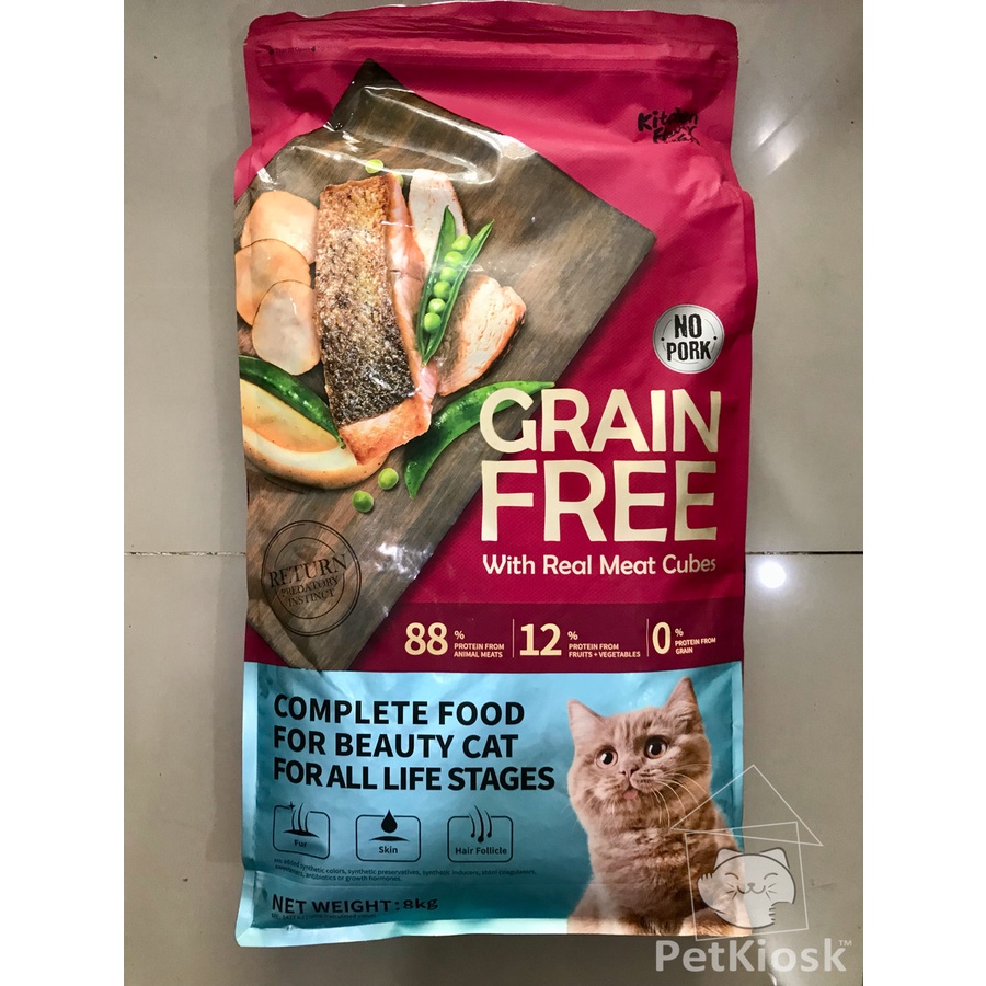 Kitchen Flavor KF GRAIN FREE Beauty Cat Food 8 Kg for All Life Stages
