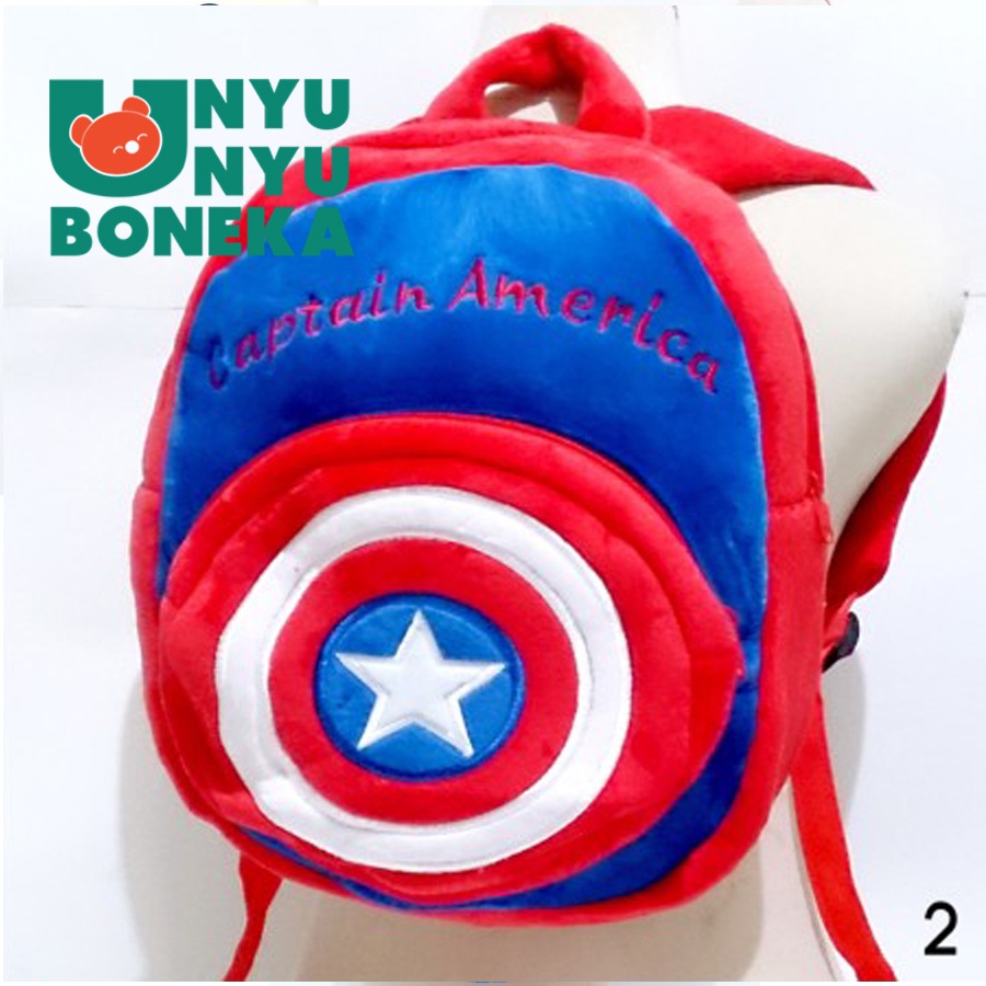 Tas Ransel M Paud Boneka spiderman superman kapten ironman batman ironman superhero tas ransel sekolah anak laki-laki