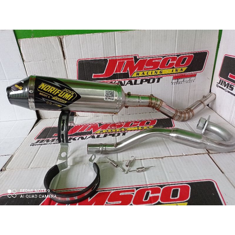 KNALPOT NORIFUMI ROKET 4 KLX D-Tracker150 KLX BF L S CRF 150 bisa modif trail dll-4