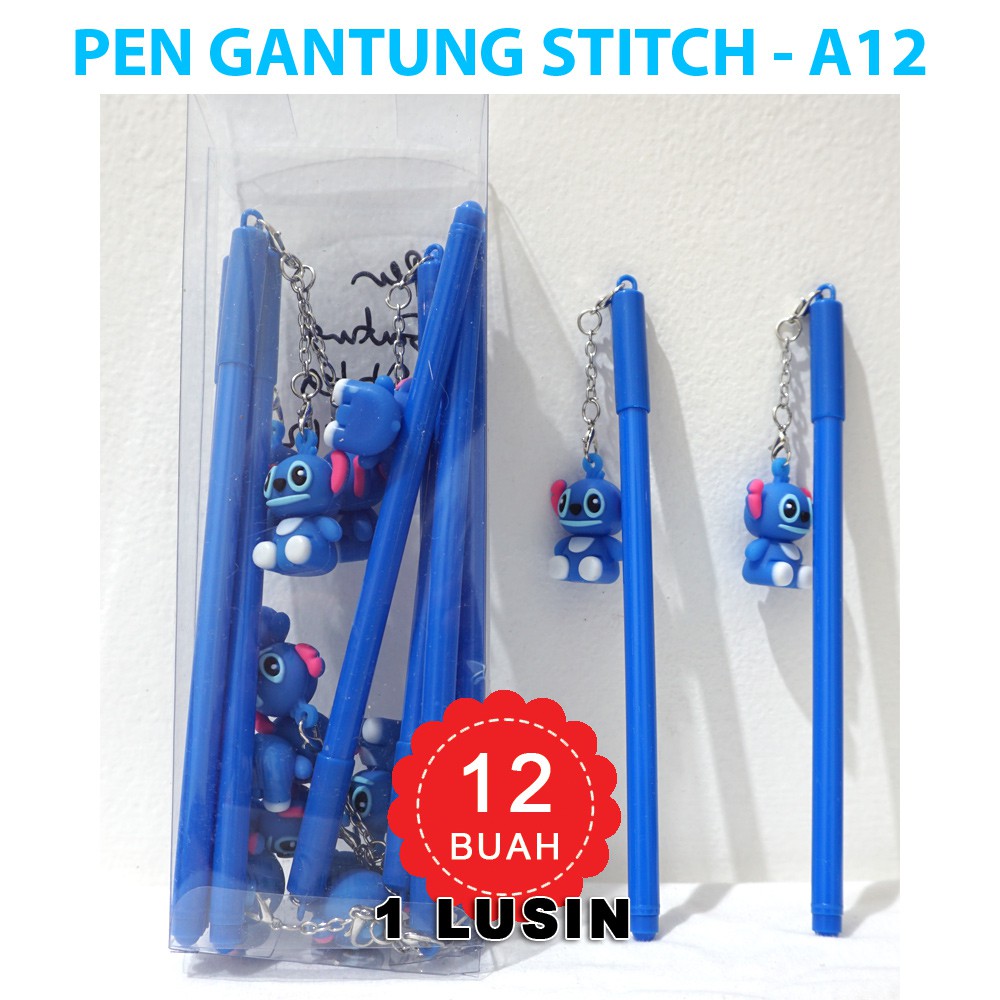 

Pulpen gel Gantung STITCH 1 LUSIN - 1 LUSIN pen Gantung STITCH A-12