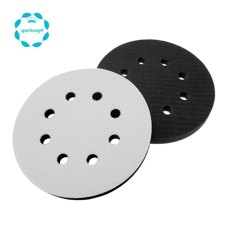 2pcs 5 Inch 125mm 8 Hole Soft Sponge Interface Pad For Sanding Pads And Hook And Loop Sanding Discs For Uneven Surface Ing Shopee Indonesia