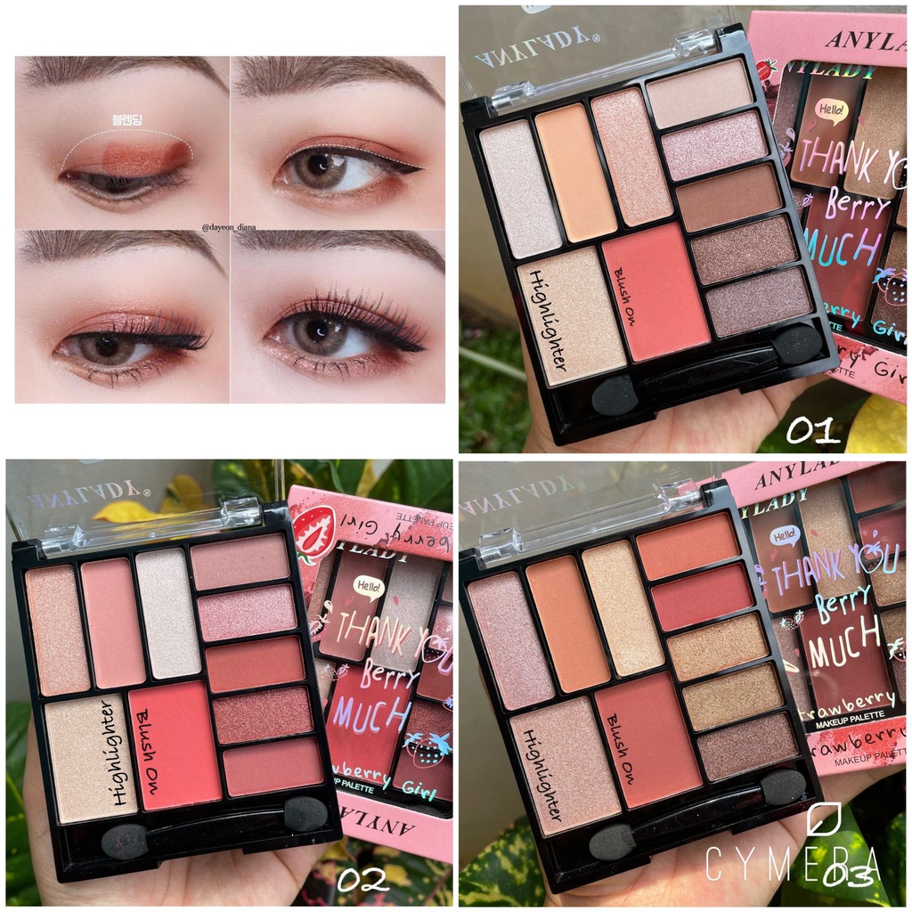ANYLADY Feeling PEACHY 9 Color Eyeshadow Palette 8989D