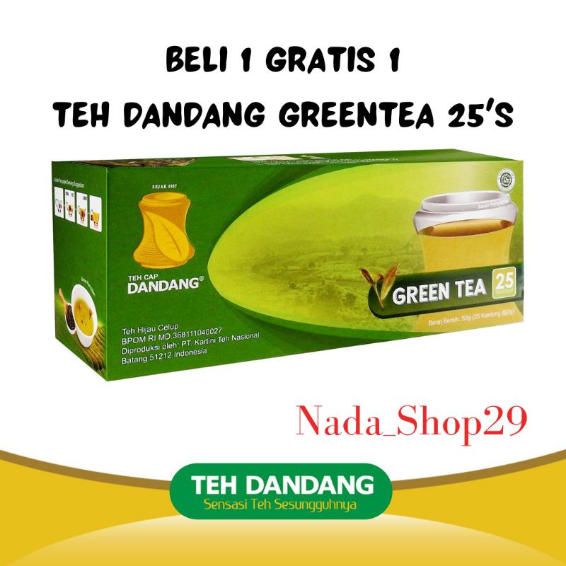 Teh Hijau Celup Dandang 25's (Beli 1 Gratis 1)