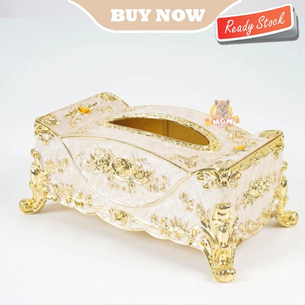 LUXURY Metal Klasik Tempat kotak tisu Tissue Box Classic Berat