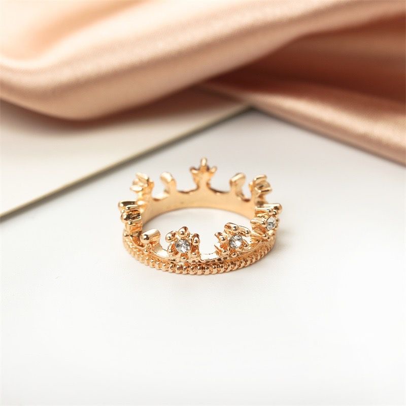 CN01 Cincin mahkota crown korean gold silver cantik CN05 CN06