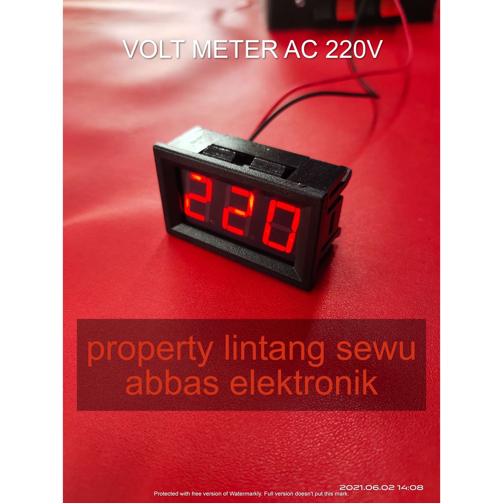 VOLTMETER DIGITAL AC 3 DIGIT