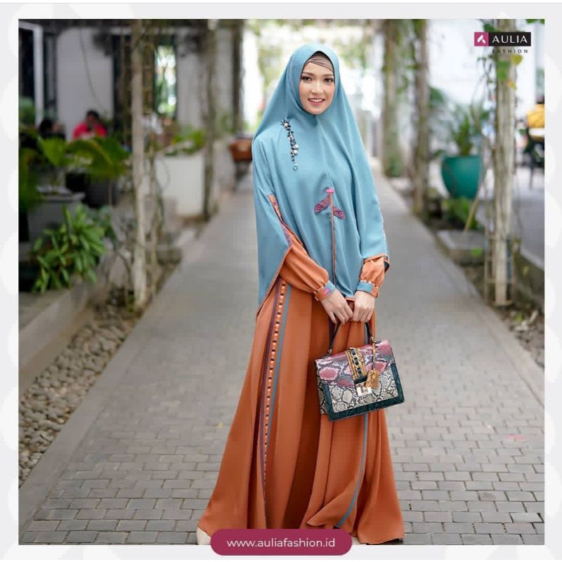 AULIA FASHION - SET GAMIS SHAQEENA TERACOTA