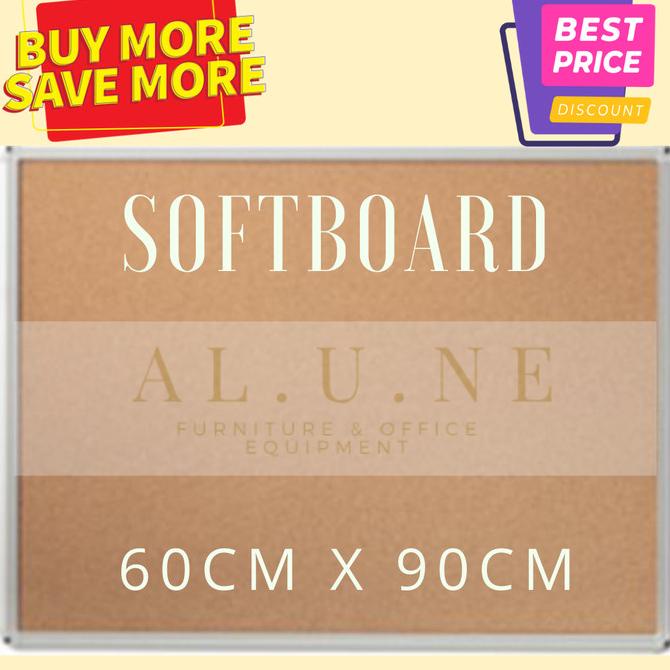

Softboard Pin board Papan Mading 60 x 90 cm Sakana