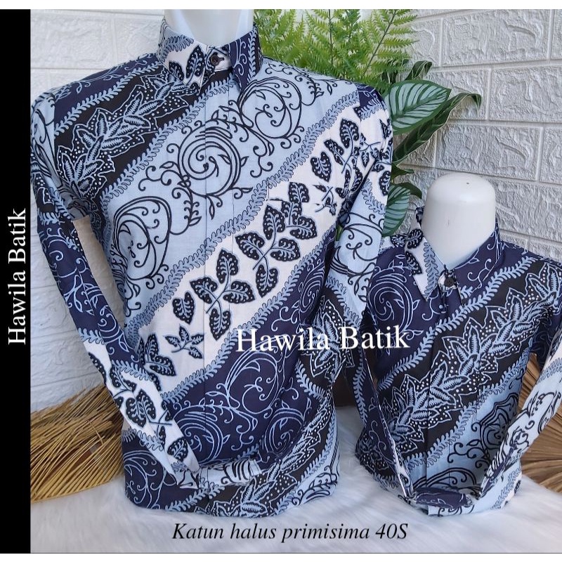 Baju Batik Couple Ayah dan Anak Premium
