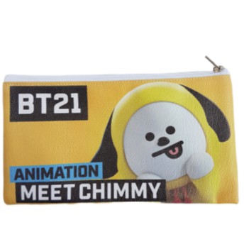 BT21 PENCIL CASE TAS KOSMETIK TEMPAT PENSIL PULPEN POUCH KPOP BANGTAN BOYS