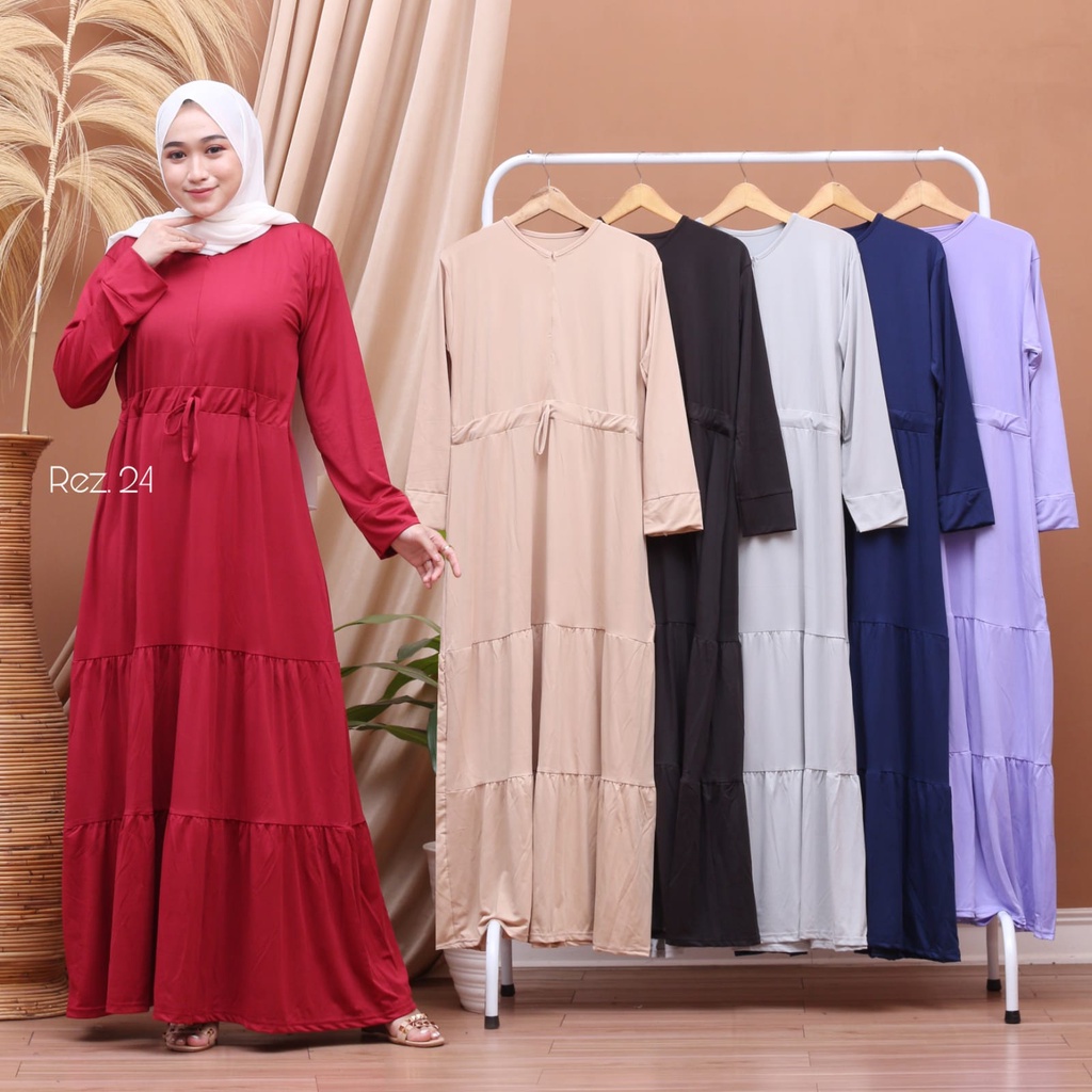 Gamis Canda Jersey LD 100 Best Seller / Gamis Canda Serut LD 100