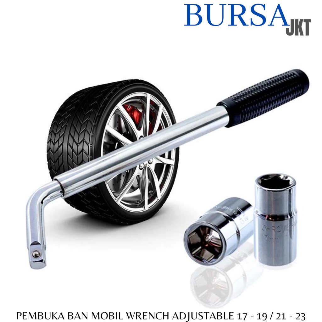 KUNCI PAS L DOUBLE PEMBUKA BAN MOBIL TELESCOPIC CR-V17 - 19 MM / 21 - 23 MM