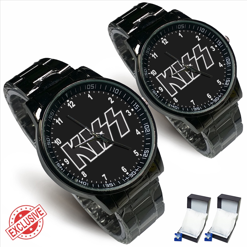 Jam Tangan Rantai Couple KISS BAND 02 (Awesome)