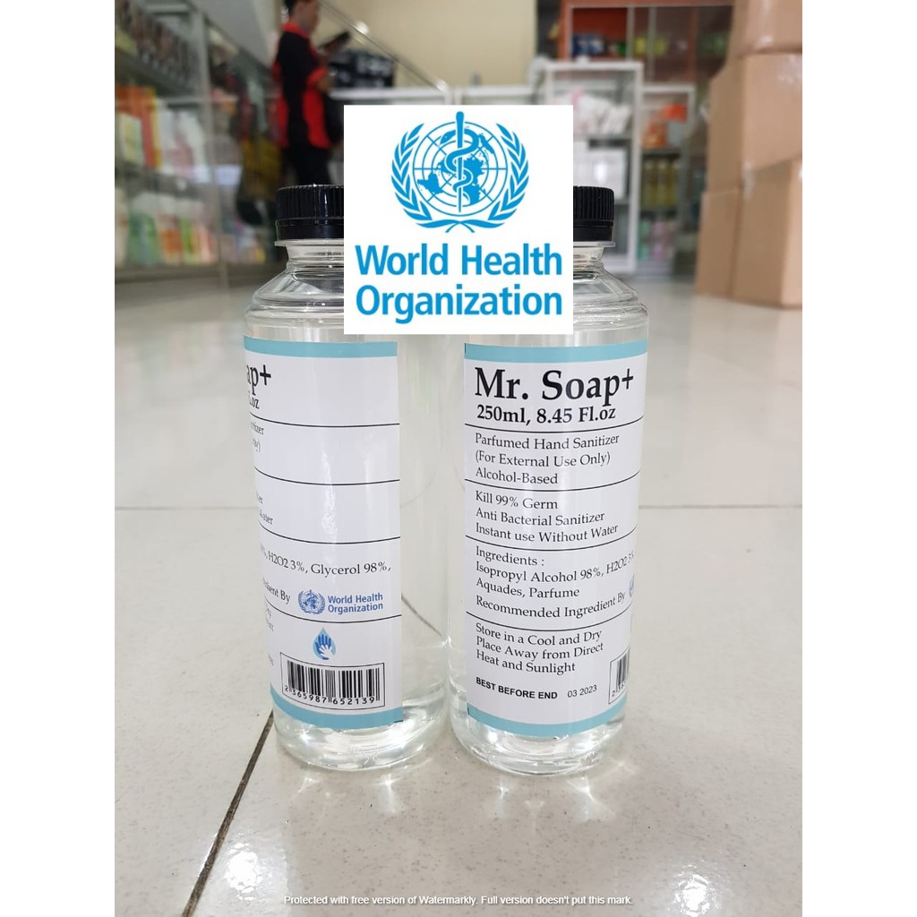 Dr Soap Hand Sanitizer Antiseptik Antiseptic 250 ml cair rekomendasi WHO Alkohol Based