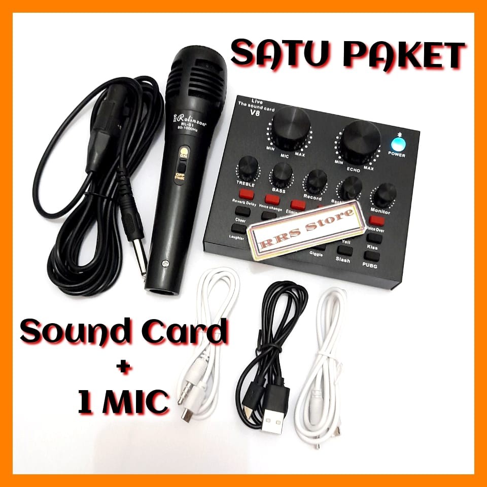 Smartfish Sound Card V8 Mixer Audio SoundCard Untuk Live WindowsTaffSTUDIO Bluetooth Audio USB External Soundcard Broadcast Mic V8U MIXER MINI ALAT KAROKE JOSSS