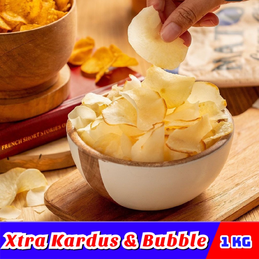 

[1Kg] Keripik Singkong Original / Chuba Keripik Singkong Renyah Gurih - Jajanan Ngariung makanan ringan jajanan jadul snack kiloan