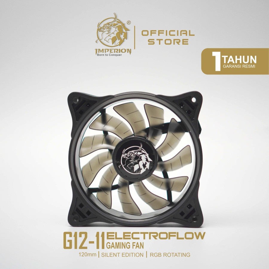 Fan / Kipas Gaming Imperion FA-G12-11 Electroflow 120mm, RGB