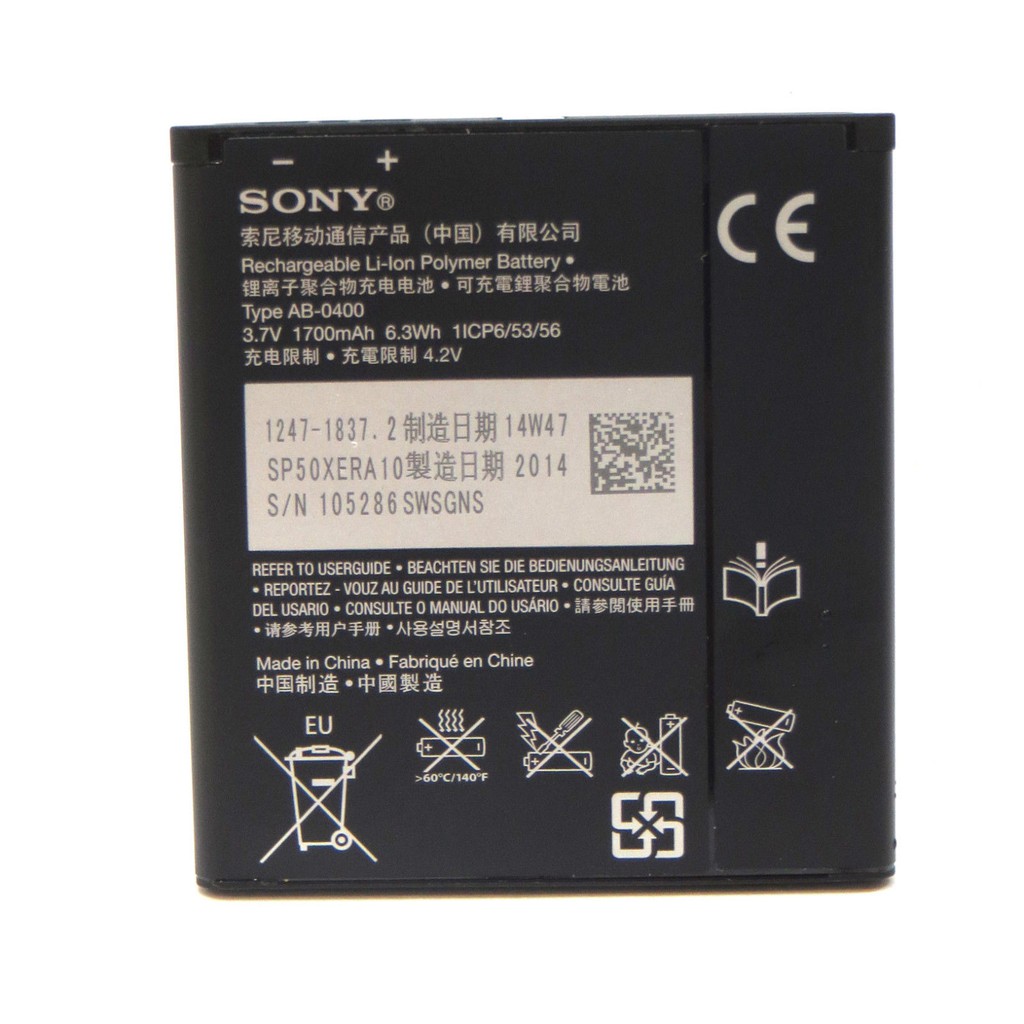 Baterai Sony Xperia V Lt25i XPeria S BA800 Original 100%