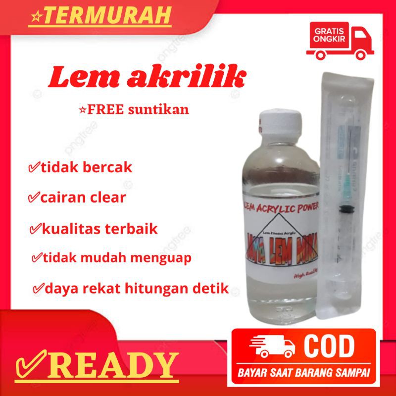 

lem akrilik bening 250ml