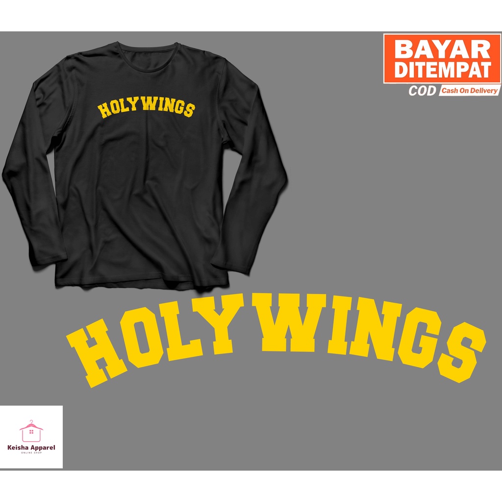 KAOS BAJU LENGAN PANJANG HOLYWINGS PREMIUM