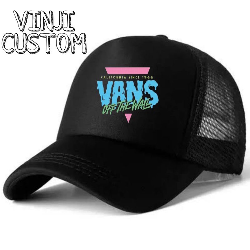Topi VANS OFF THE WALL / topi trucker / topi DISTRO / topi jaring / topi baseball / topi pria / topi