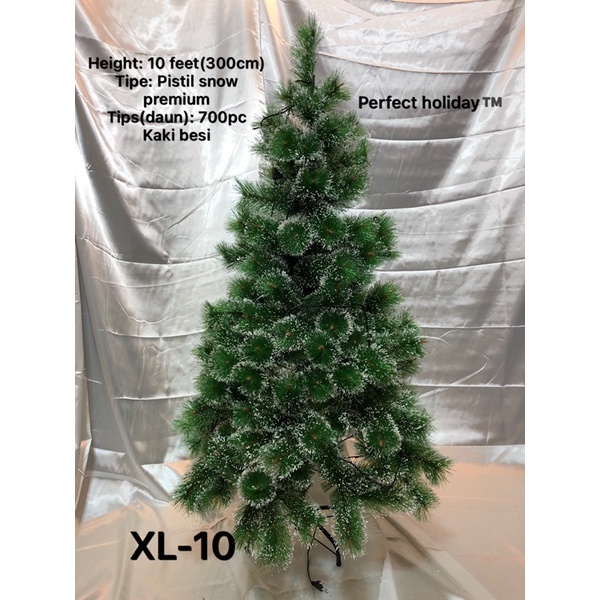 pohon natal pistil salju premium / pistil snow 10 feet (300cm), XL-10