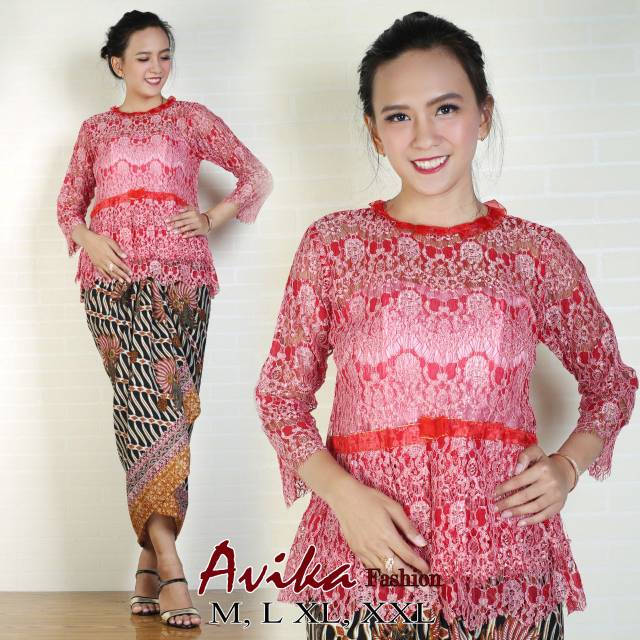 stelan brokat rok batik