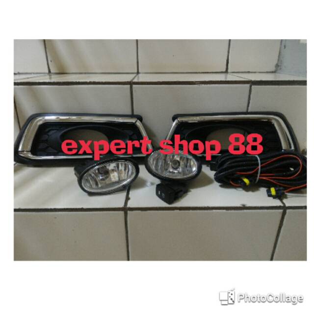 foglamp fog lamp lampu kabut bumper mobilio 2014 - 2019 set