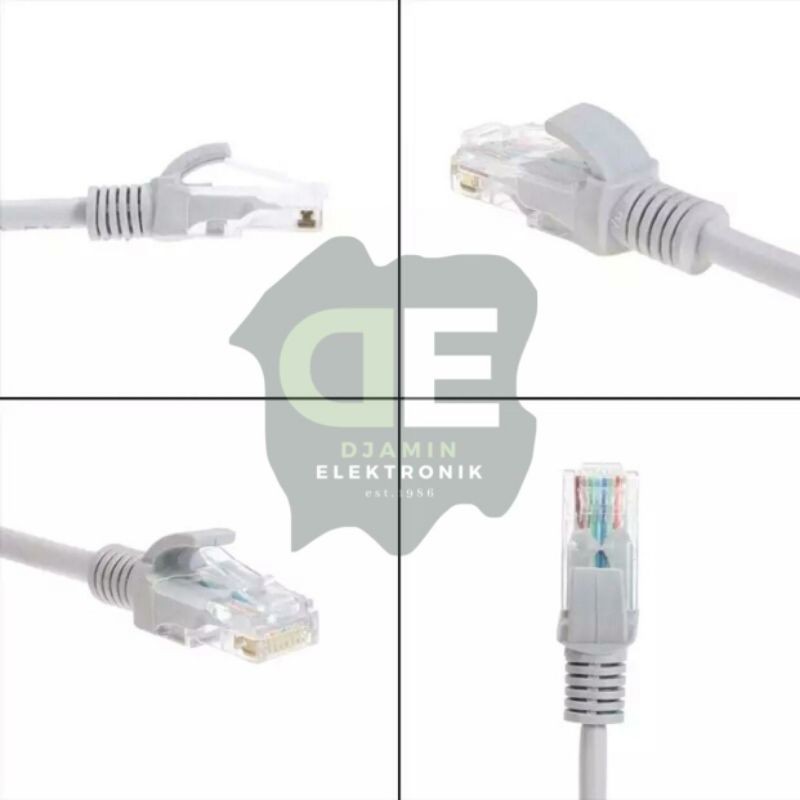 PREMIUM KABEL LAN 2m 3m 5m MODEM INTERNET KE PC LAPTOP ANTI GANGGUAN MACET NGADAT DAN TANPA RADIASI