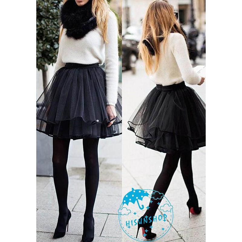 Duh rok  Tutu Model  Lipit  Bahan Tulle untuk Pesta 