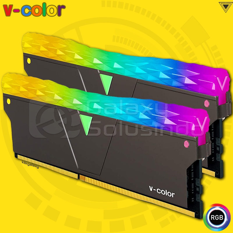 V-COLOR Prism PRO RGB 16GB (2x8) DDR4 3600MHz - Black VCOLOR Memory RAM