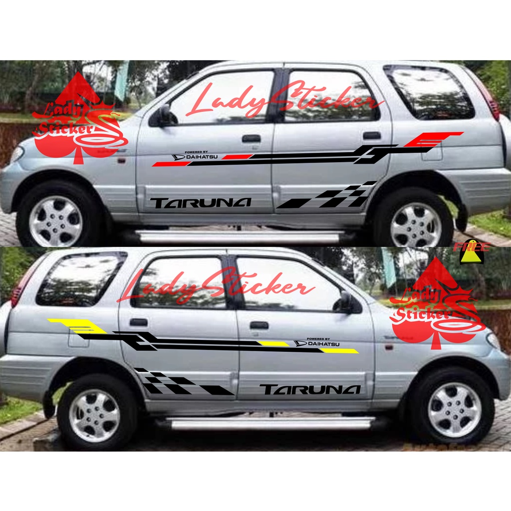 STICKER STIKER MOBIL TARUNA CUTTING STICKER LIST MOBIL DAIHATSU TARUNA TERLARIS