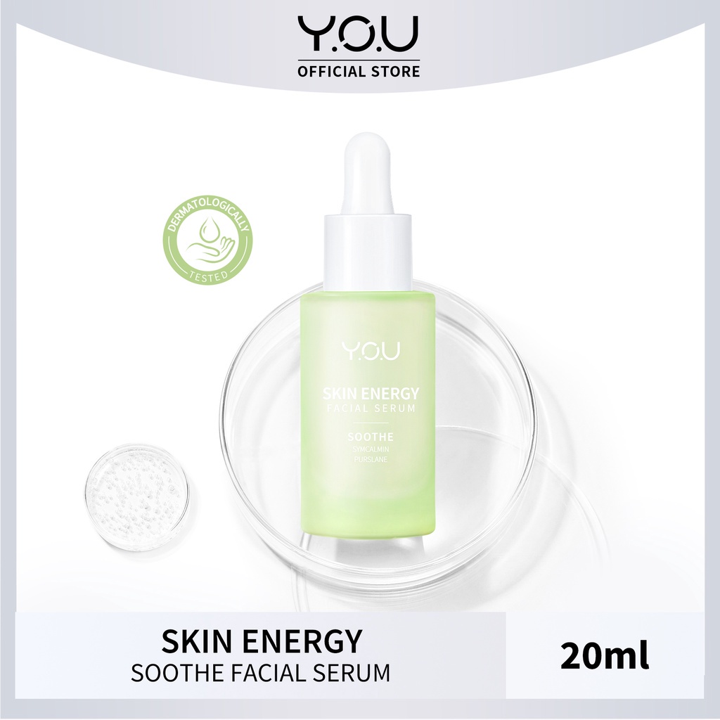 YOU Skin Energy Facial Serum Balance/Firm/Soothe/Hydrate/Brighten - Serum Wajah Original BPOM