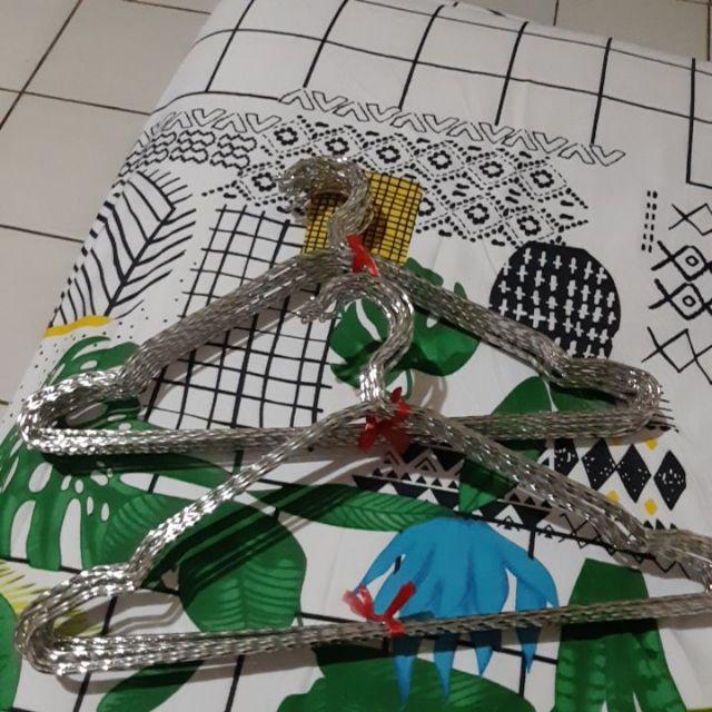 Hanger Gantungan Besi Ulir Chrome Stainless 12 Pcs