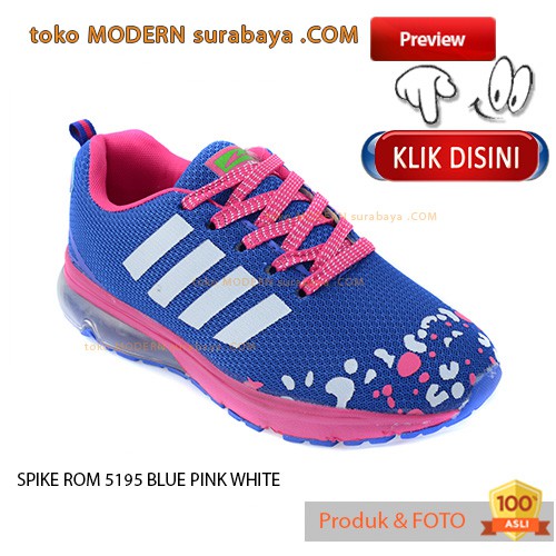 SPIKE ROM 5195 R BLUE FUXIA NO 40 Sepatu Wanita Kets Casual