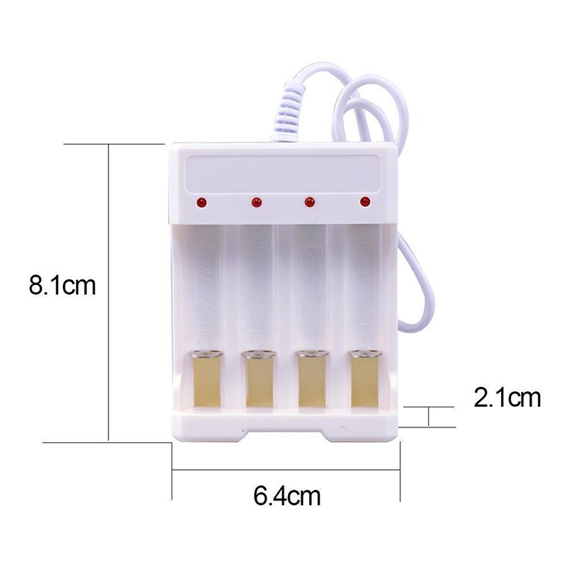 {LUCKID}1.2V Universal 4 Slot AA/AAA Rechargeable Battery Charger Adapter USB Plug