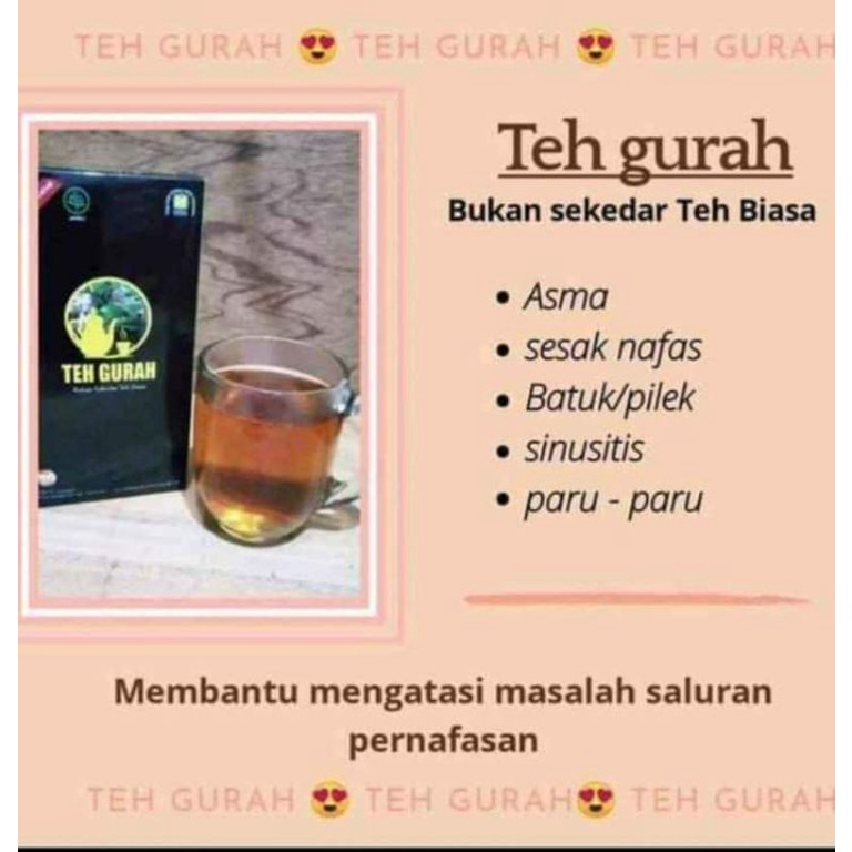 

TEH GURAH NASA untuk kekebalan tubuh,menghilangkan toxin (racun) dalam tubuh