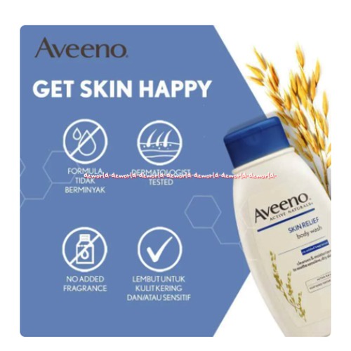 Aveeno Skin Relief Body Wash Dry Skin 354ml Sabun Mandi Aveno Untuk Kulit Kering Afeeno Bodywash Sabun Cair